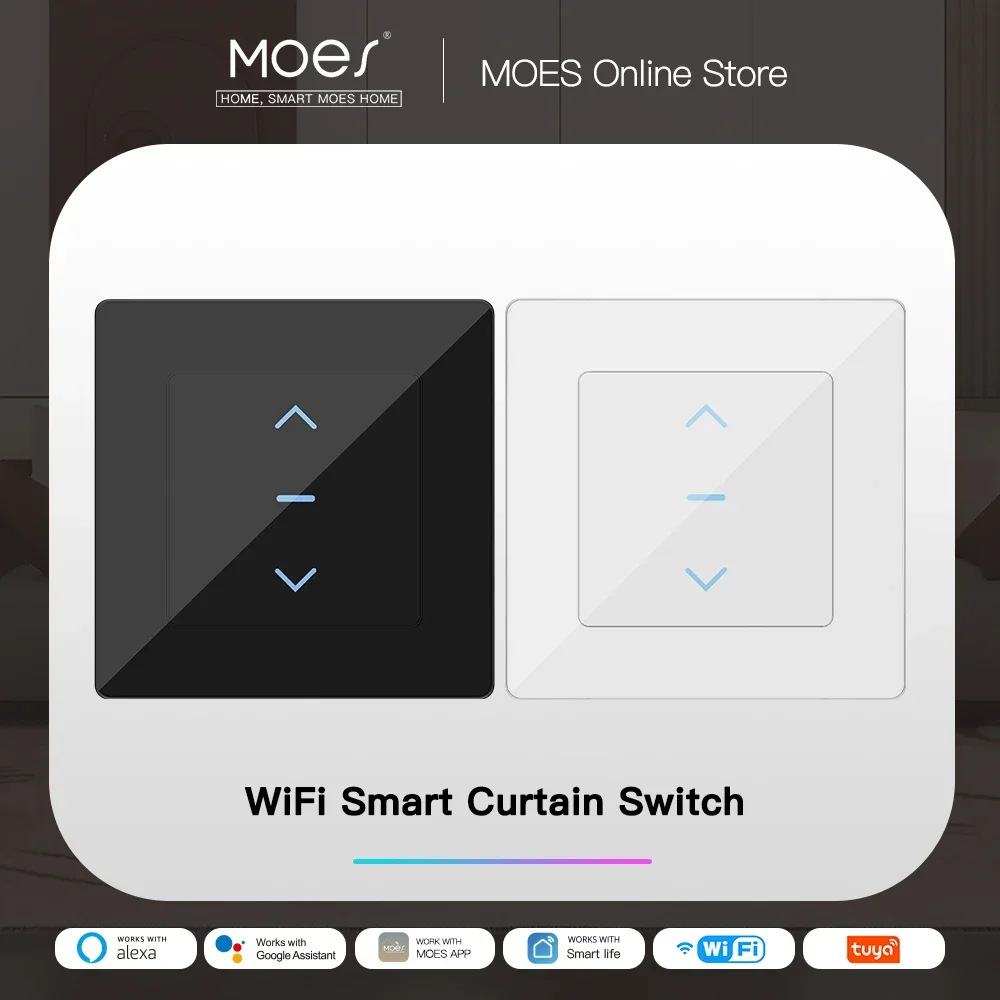 Smart Home Moes - 모스 터치 디자인 와이파이 스마트 커튼