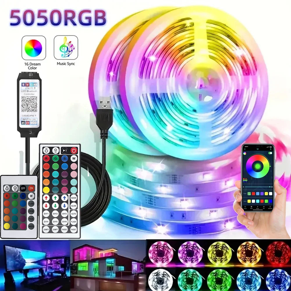 Voice Control Light Bulb - 스마트 RGB LED 게이밍 라이트 스트립