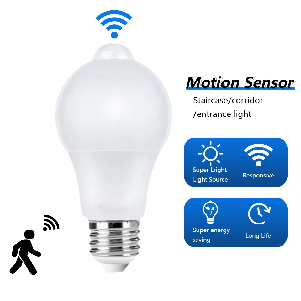 Pir Motion Sensor - E27 12W 레이더 마이크로파 레이더 감지