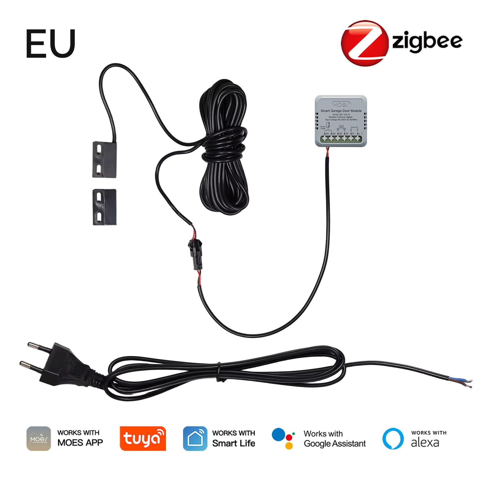 Smart Home Moes - MOES Zigbee 차고 문 컨트롤러 모듈은