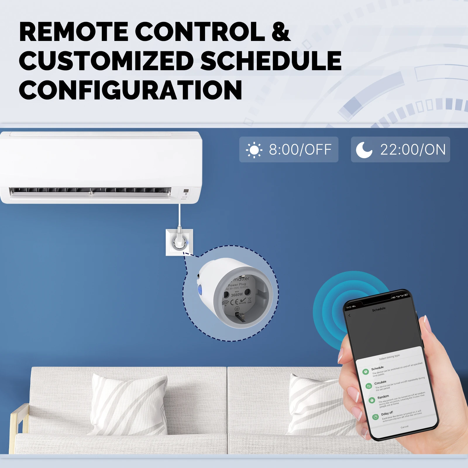 MOES 스마트 EU, US, UK 플러그 매터, 와이 - Smart Home Moes 리뷰 및 가격