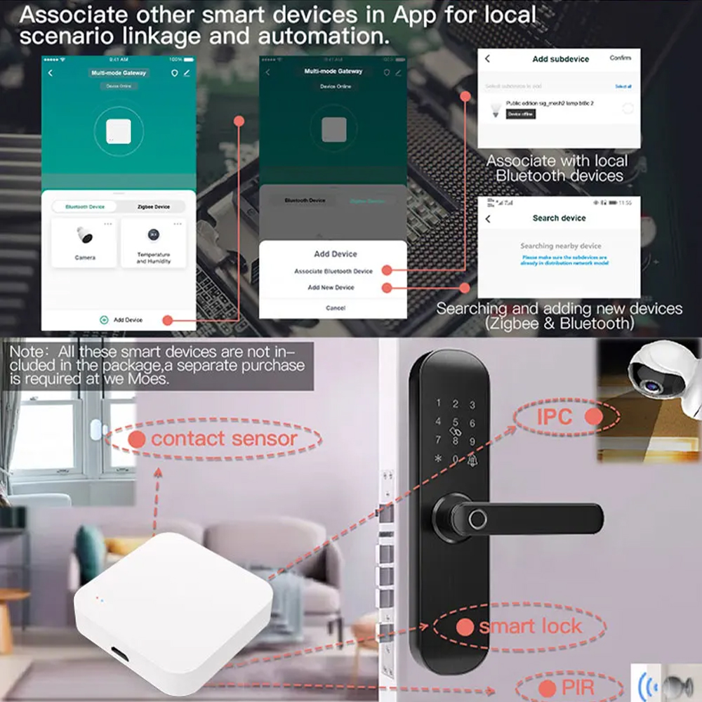Tuya Zigbee 블루투스 멀티 모드 게이트웨이 허 - Smart Home Hub Device 리뷰 및 가격
