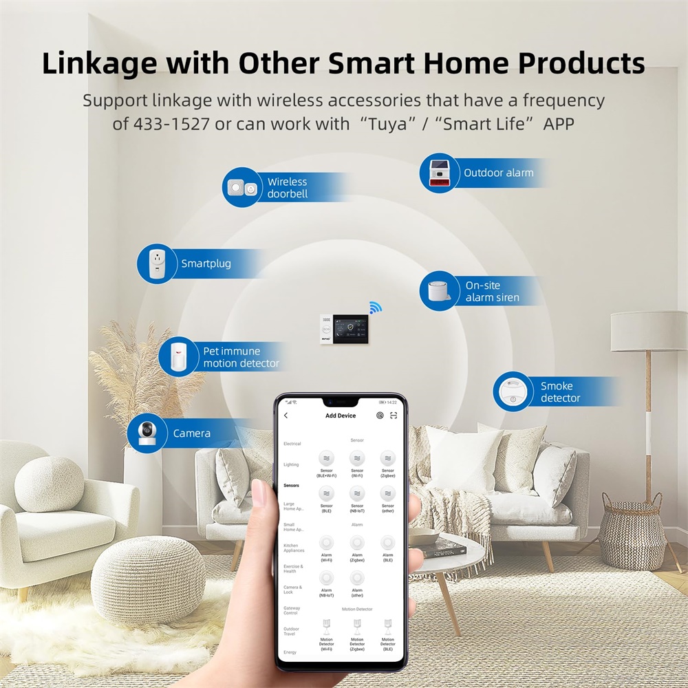 2.4G WIFI 스마트 GSM 알람 시스템, TUYA - Smart Home Ecosystems 리뷰 및 가격