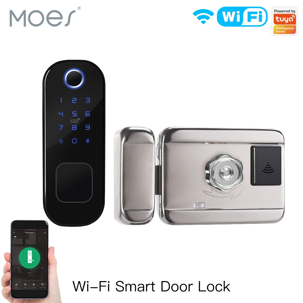 MOES 와이파이 투야 스마트 도어락, 지문 잠금, 스 - Smart Home Moes 리뷰 및 가격