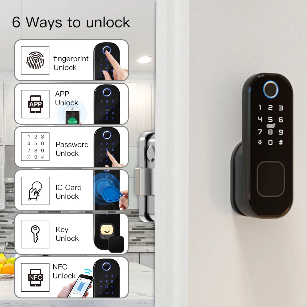 MOES 와이파이 투야 스마트 도어락, 지문 잠금, 스 - Smart Home Moes 리뷰 및 가격