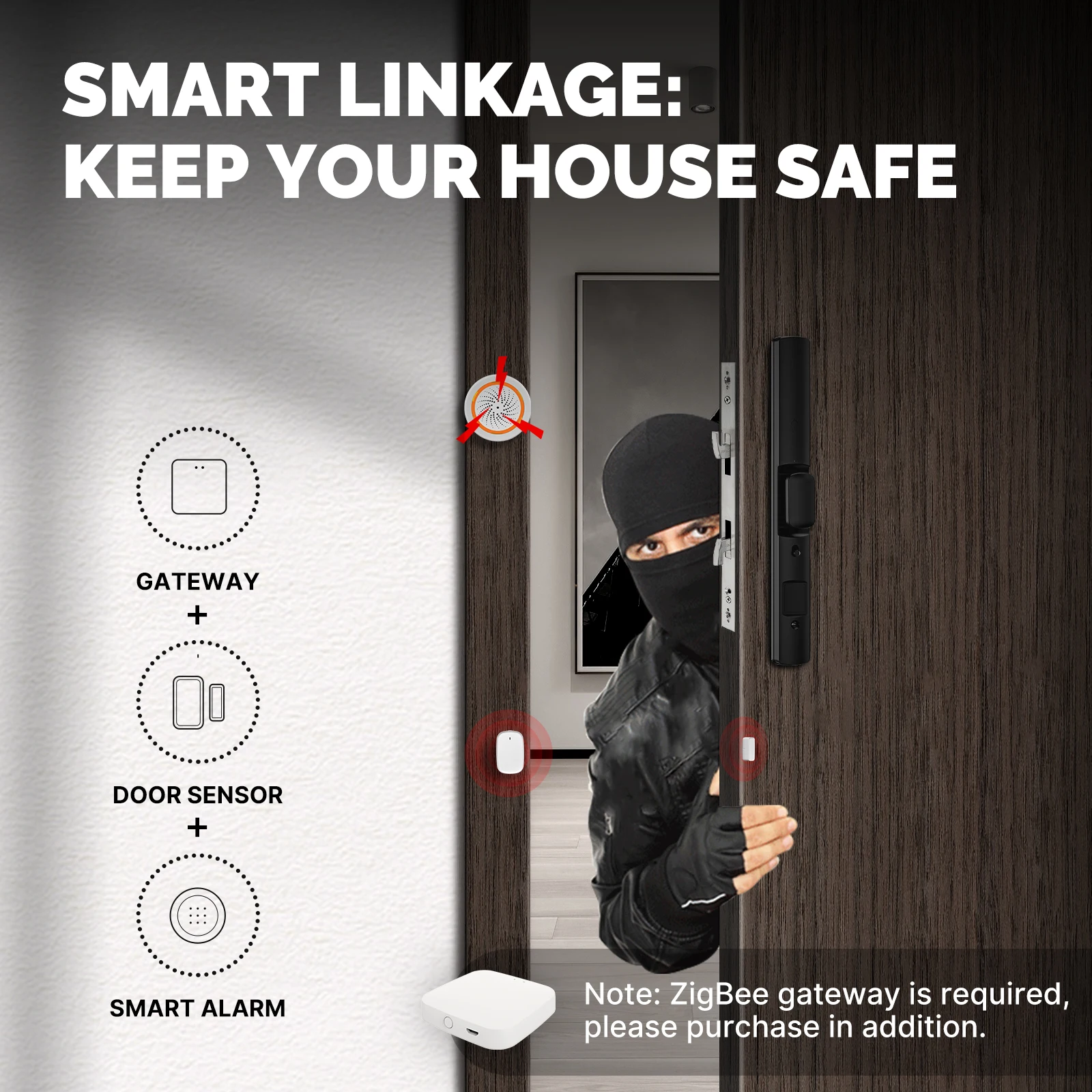MOES Tuya 스마트 ZigBee 창/도어 센서 감 - Smart Home Ecosystems 리뷰 및 가격