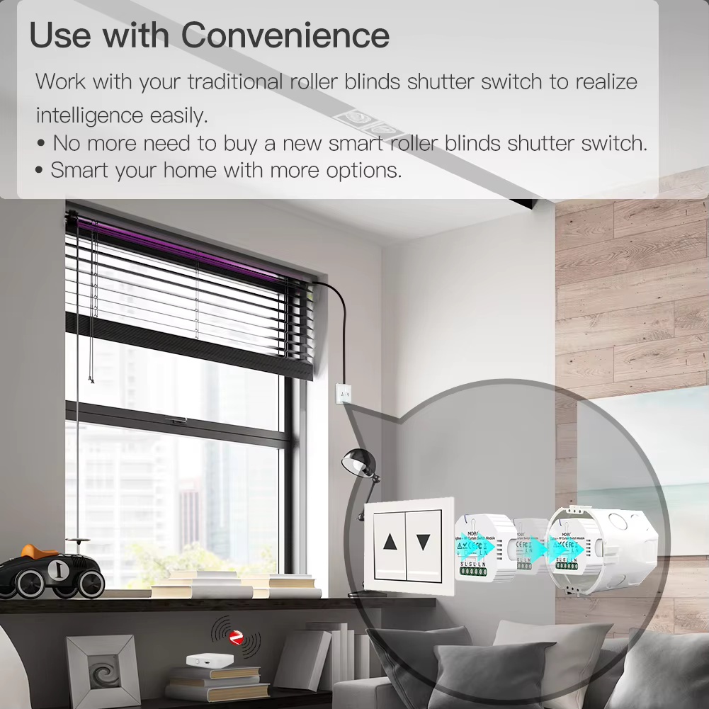 MOES ZigBee 스마트 RF433 커튼 스위치 모 - Smart Home Moes 리뷰 및 가격