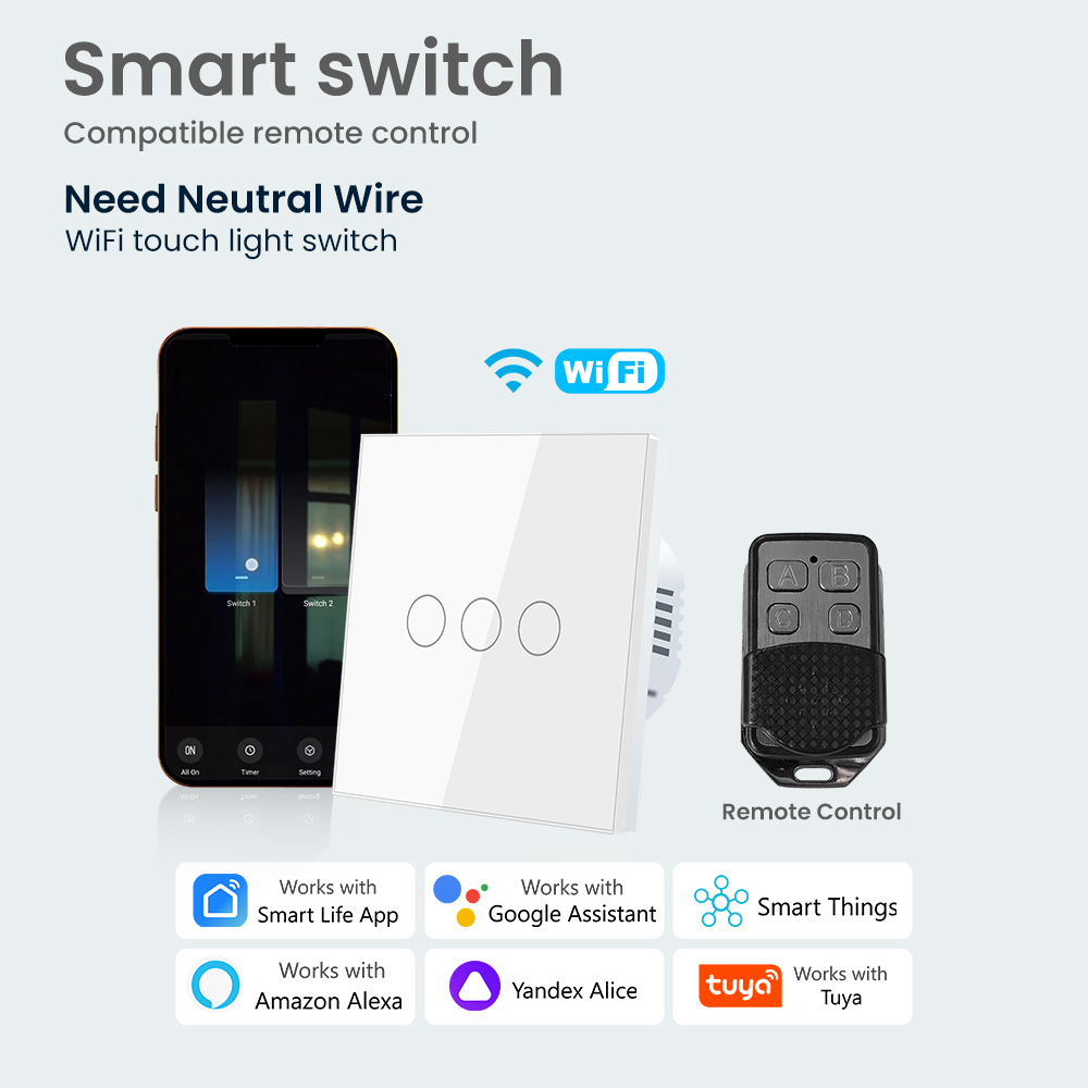 EU 스마트 스위치 알렉사 RF 스위치 중성선 투야 컨 - Smart Home Lg 리뷰 및 가격