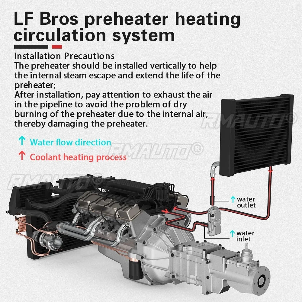 220V 3000W 자동차 엔진 히터 물 탱크 부동액  - Smart Home Hvac 리뷰 및 가격