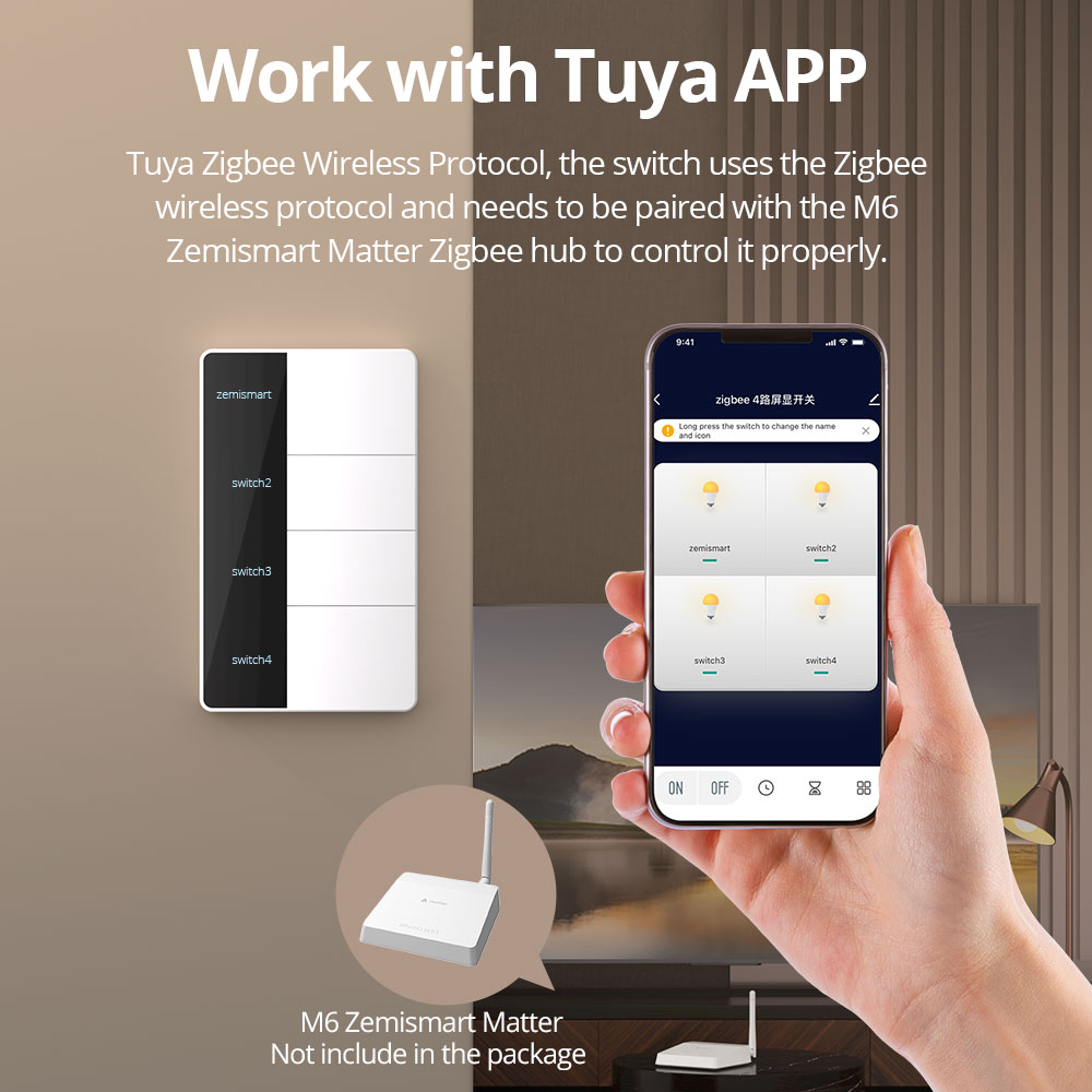 1234 갱 US 타입 지그비 푸시 라이트 스위치 제미 - Smart Home Hub 리뷰 및 가격