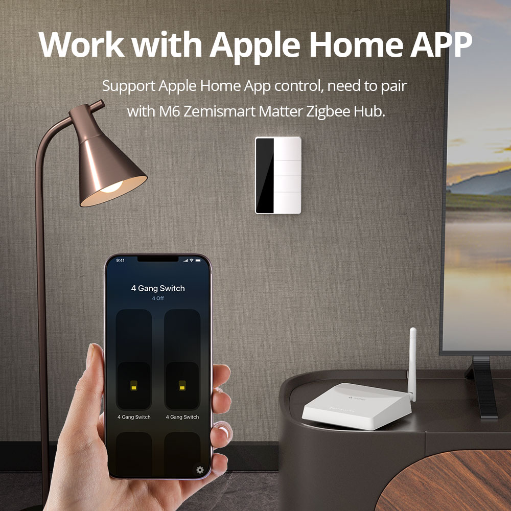 1234 갱 US 타입 지그비 푸시 라이트 스위치 제미 - Smart Home Hub 리뷰 및 가격