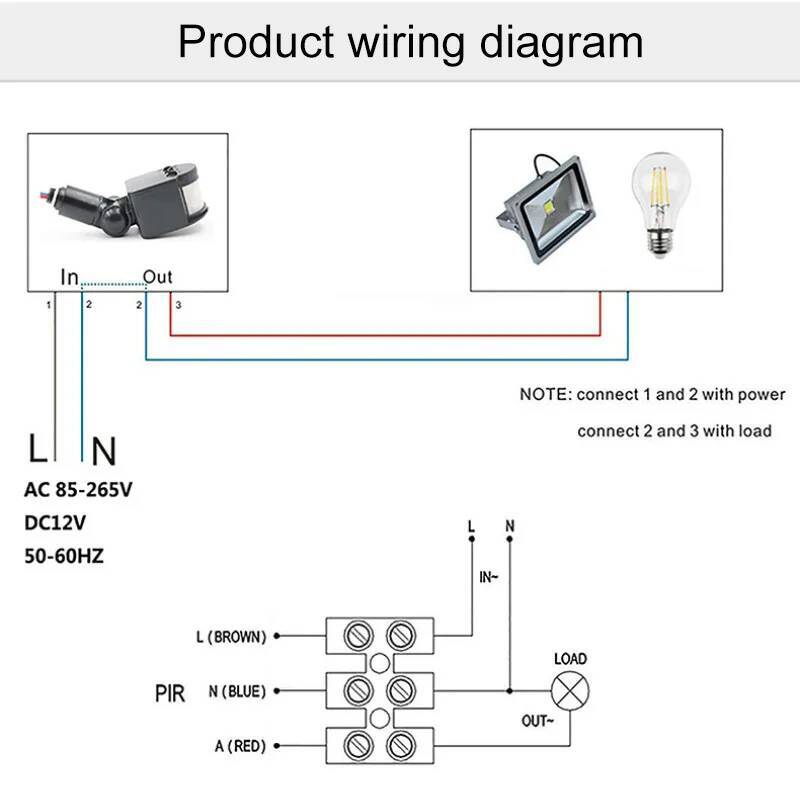 모션 센서 PIR 스위치 광 감지 스위치 센서 De M - Pir Motion Sensor 리뷰 및 가격