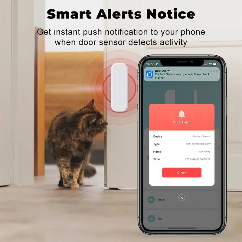 Tuya WiFi 스마트 도어 윈도우 센서 개폐 감지기 - Smart Home Ecosystems 리뷰 및 가격