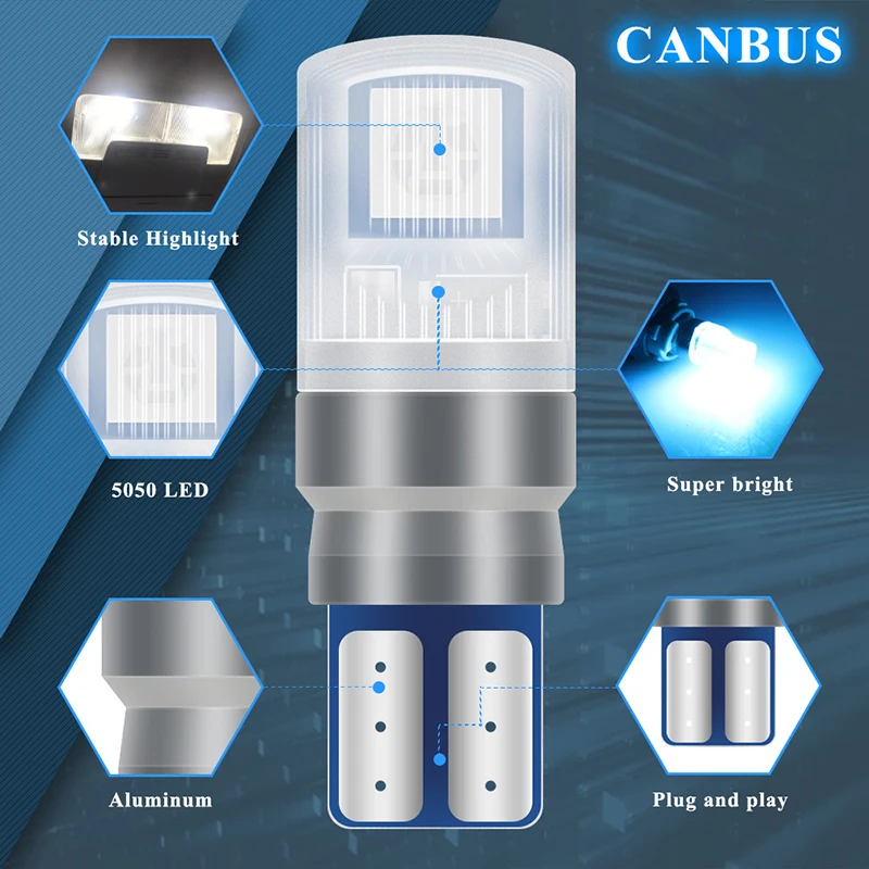 2 개/대 RGB LED T10 W5W 전구 원격 제어 - Voice Control Light Bulb 리뷰 및 가격