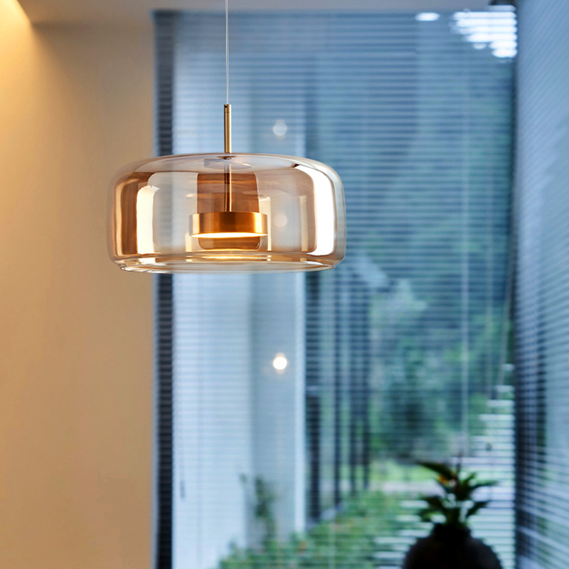 현대적인 유리 펜던트 램프 LED 샹들리에, 식당용 펜 - Voice Control Light Bulb 리뷰 및 가격