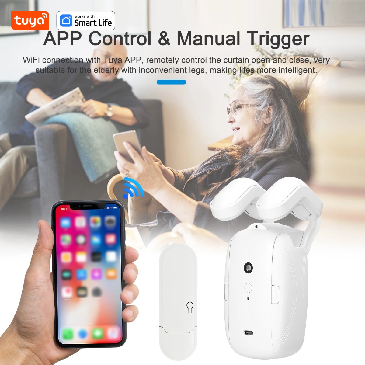 1/2개 투야 스마트 와이파이 커튼 로봇 (허브 포함  - Smart Home Hub 리뷰 및 가격