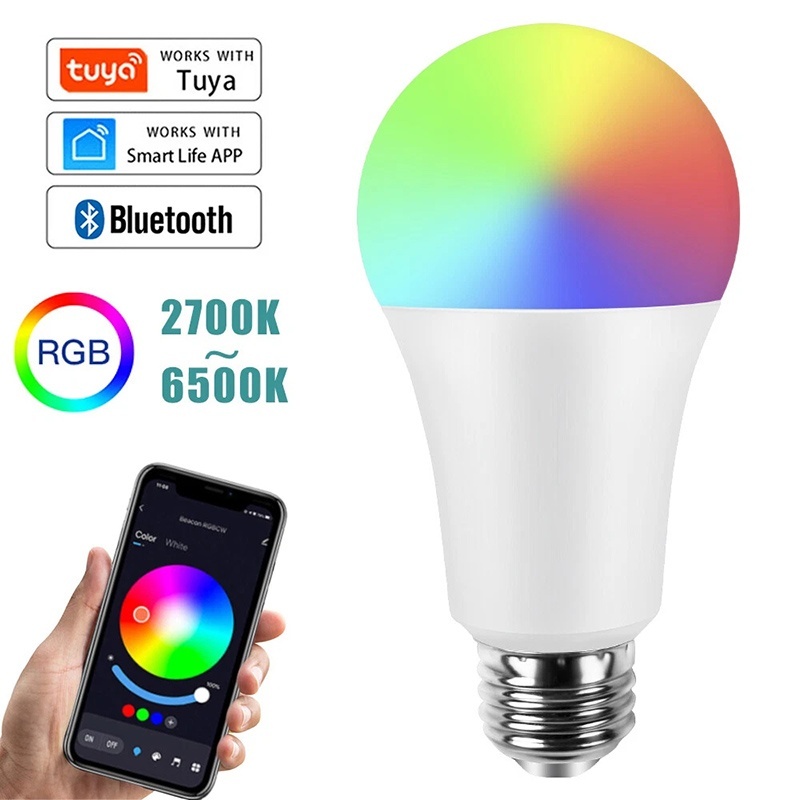 E27 WiFi 스마트 LED 전구 RGBCW 다채로운 - Voice Control Light Bulb 리뷰 및 가격
