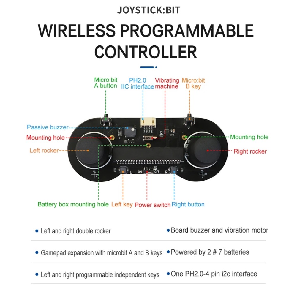 STEM 마이크로비트용 조이스틱 게임패드 모듈, 버튼  - Smart Home Micro Bit 리뷰 및 가격