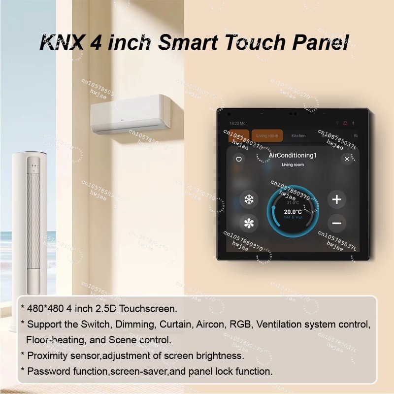 빌라 호텔 건물 조명 제어 4인치 KNX 스마트 홈 컨 - Smart Home Knx System 리뷰 및 가격