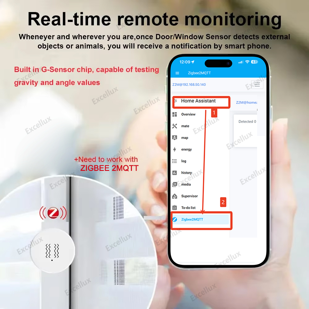 Zigbee 3.0 스마트 진동 센서 실시간 모션 충격 - Smart Home Tools 리뷰 및 가격