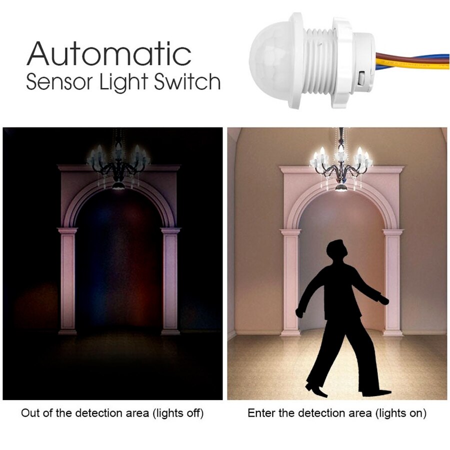 AC 110V 220V 센서 스마트 홈 인체 자동 센서 - Pir Motion Sensor 리뷰 및 가격