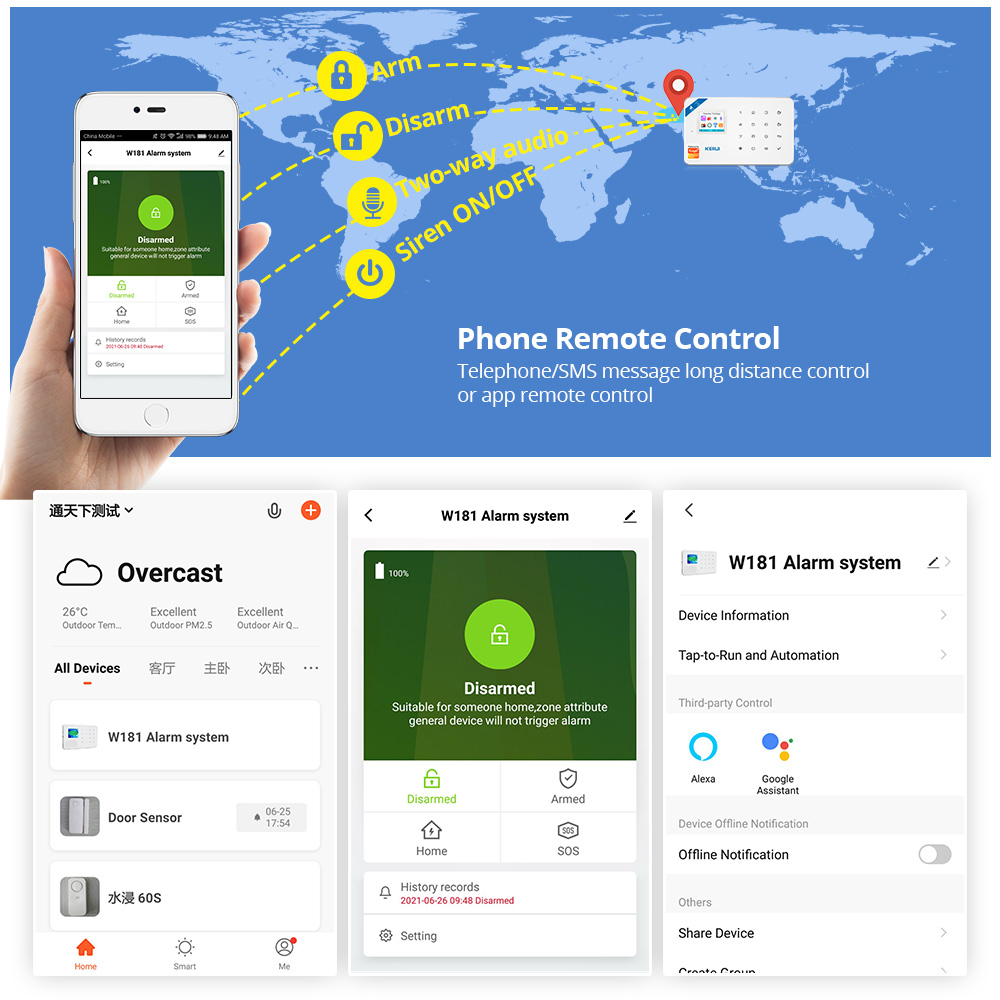KERUI 보안 경보 시스템 키트 W184 4G WIF - Smart Home Ecosystems 리뷰 및 가격