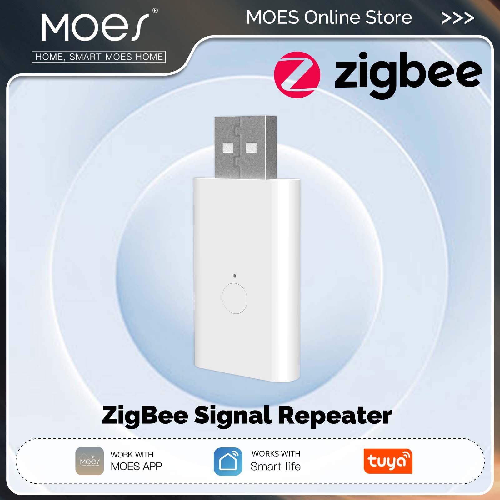 MOES Tuya ZigBee3.0 신호 중계기 증폭기 - Smart Home Moes 리뷰 및 가격