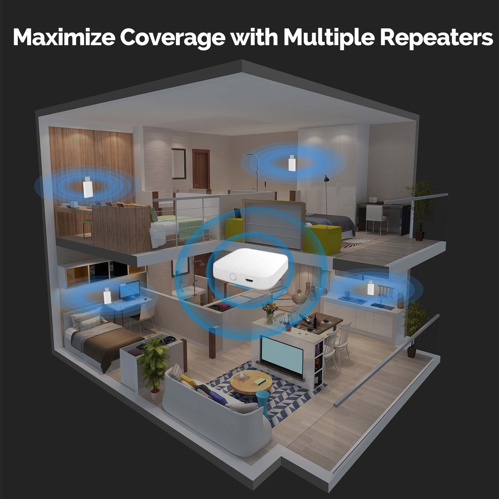 MOES Tuya ZigBee3.0 신호 중계기 증폭기 - Smart Home Moes 리뷰 및 가격
