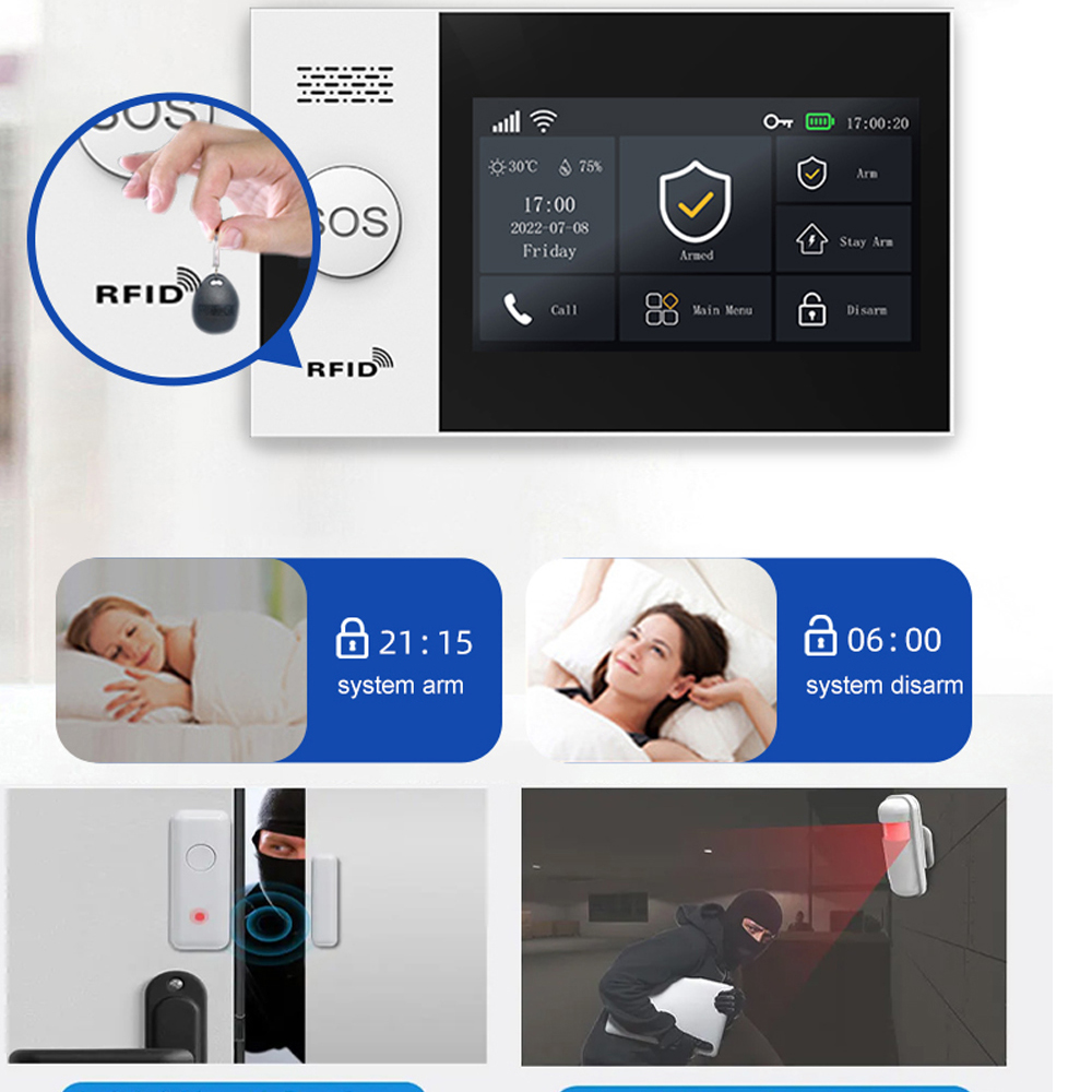 PGST 4G Tuya 스마트 홈 경보 시스템, WiF - Smart Home Ecosystems 리뷰 및 가격