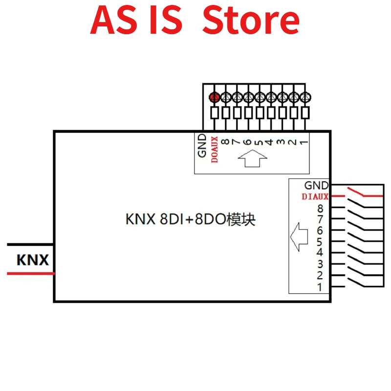 스마트 홈 KNX I/O 모듈 - 8개 디지털 입력 8 - Smart Home Knx System 리뷰 및 가격