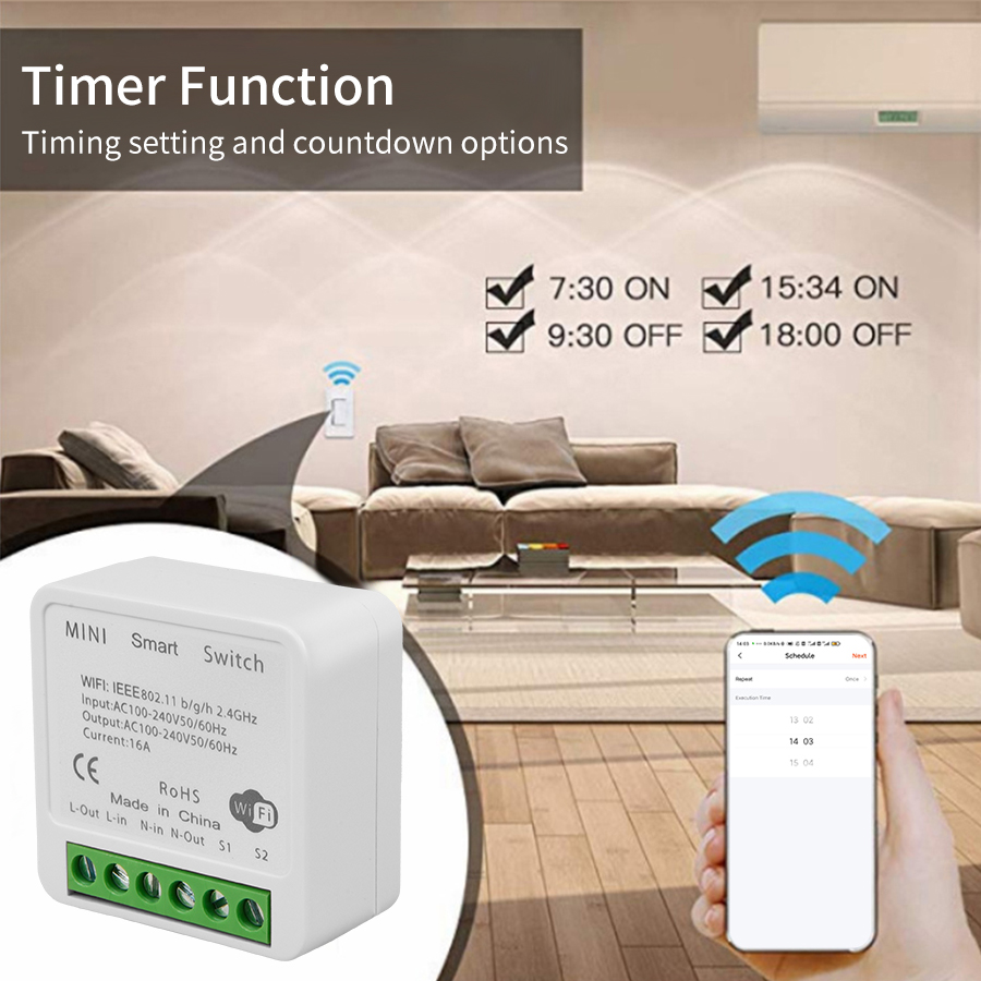 2웨이 미니 DIY 스마트 스위치 투야 와이파이 조명  - Smart Home Tools 리뷰 및 가격